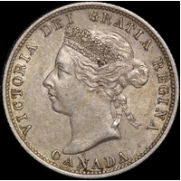 Canada 1888 Silver 25 Cents KM# 5 good EF