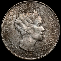 Luxembourg 1963 Silver 100 Francs KM#52 Choice Unc