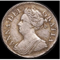  1708 Silver Maundy Threepence Sp#3596B EF