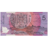 1995 $5 Note Fraser/Evans BA95 1st Prefix R217aF Uncirculated