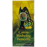 2011 1 Dollar Uncirculated Coin Air Series Birdwing Butterfly