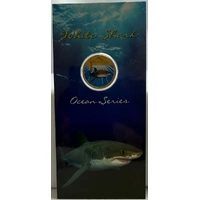 2007 Coloured 1 Dollar Uncirculated Coin Ocean Series White Shark