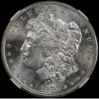 United States 1880-S Silver Morgan Dollar NGC MS63