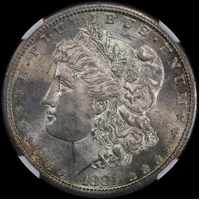 United States 1881-S Silver Morgan Dollar NGC MS63 - Lightly Toned 
