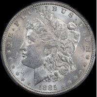 United States 1885 Silver Morgan Dollar PCGS MS61
