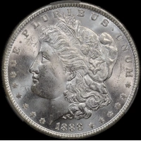 United States 1888 Silver Morgan Dollar CAC MS63
