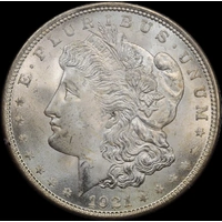 United States 1921-S Silver Morgan Dollar PCGS MS64