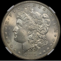 United States 1885 Silver Morgan Dollar NGC MS64