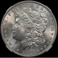 United States 1887 Silver Morgan Dollar NGC MS64