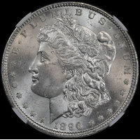 United States 1896 Silver Morgan Dollar NGC MS64