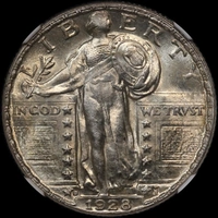 United States 1928-D Silver Quarter Dollar "Standing Liberty" NGC MS65