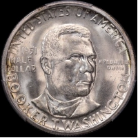 United States 1951-S Silver Half Dollar Booker T Washington PCGS MS66