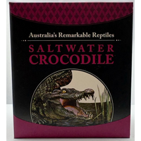 Tuvalu 2017 Silver 1oz Proof Remarkable Reptiles - Saltwater Crocodile