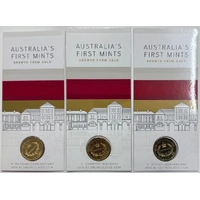 2016 3 Coin Counterstamp Set - Australia's First Mints