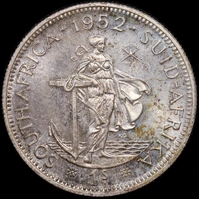 South Africa 1952 Silver Proof Shilling KM# 37.2 FDC