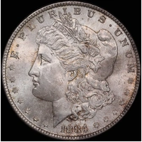 United States 1884 Silver Morgan Dollar Choice Unc