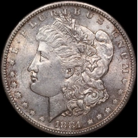 United States 1881-S Silver Morgan Dollar Choice Unc