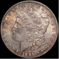 United States 1896 Silver Morgan Dollar Choice Unc