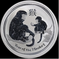 2016 Silver 1/2oz Coin Series II Lunar Monkey