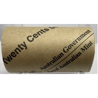 2016 20 Cent Mint Roll Decimal Changeover 