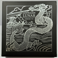 2024 Silver 1oz Proof High Relief Coin Lunar Dragon