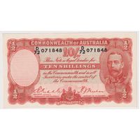 1936 Ten Shilling Riddle/Sheehan R11 good EF