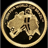 2012 Gold Half Gram Coin FIFA World Cup
