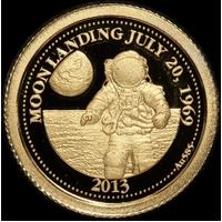 Samoa 2013 Gold Half Gram Coin First Moon Landing