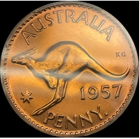 1957 Perth Proof Penny Brilliant Type PCGS PR62RD