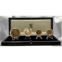 Great Britain 1982 Gold Four Coin Proof Set