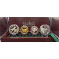 1997 Family of Precious Metals 4-Coin Proof Set – 1 oz Gold, Silver, Platinum & Palladium
