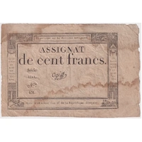 France 1794 100 Francs Assignat P# A.78 Very Good
