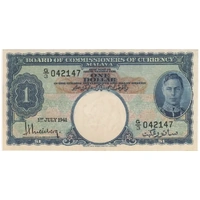 Malaya 1941 1 Dollar P# 11 good EF