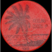 Keeling-Cocos Islands 1968 Plastic 1 Rupee Token KM#Tn13 Uncirculated