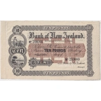 Bank of New Zealand (Wellington) 19-- 10 Pounds Unissued Specimen Note PS#193 Uncirculated