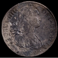 Mexico 1799 Silver 8 Reales Ex Rapid Shipwreck KM#109 about VF