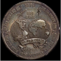 1974 Silver 1 Ounce Round Universal Trade Unit Ex Mount