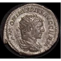 Imperial Rome Caracalla 216CE Silver Antoninianus RIC IV 280e Extremely Fine