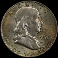 United States 1958-D Silver Franklin Half Dollar KM#199 Uncirculated