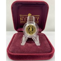 1998 Tenth Ounce Gold Proof Coin Kangaroo Nugget