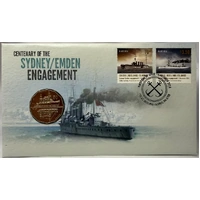 2014 1 Dollar PNC Centenary of Sydney + Emden