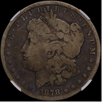 United States 1878-CC Silver  Morgan Dollar KM# 100 NGC AG 3