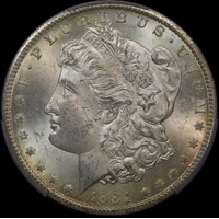 United States 1884-CC Silver  Morgan Dollar KM# 100 PCGS MS63
