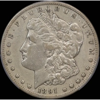 United States 1891-CCSilver  Morgan Dollar KM# 100 PCGS GENUINE VF