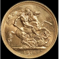 Great Britain 1978 Gold Sovereign Elizabeth II Uncirculated