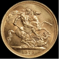 Great Britain 1979 Gold Sovereign Elizabeth II Uncirculated