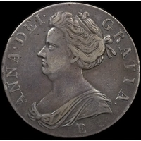 1707-E Silver Crown Anne S#3600 good VF