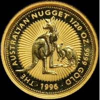1996 Gold 1/20oz Specimen Coin Kangaroo Nugget