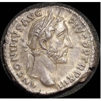 Ancient Rome (Imperial) 149 - 150 AD Antoninus Pius Silver Denarius Felicitas RIC III 187 good EF