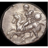 Italy (Tarentum / Calabria) 302 - 281 BC Silver Nomos good VF